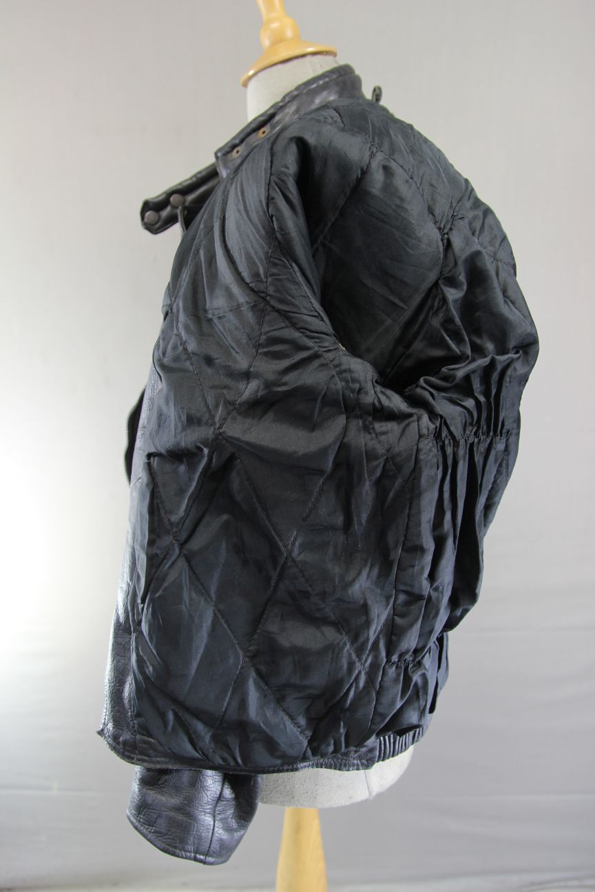 MERCURY STONES CLASSIC BLACK LEATHER BIKER JACKET 40-42 INCH CHEST