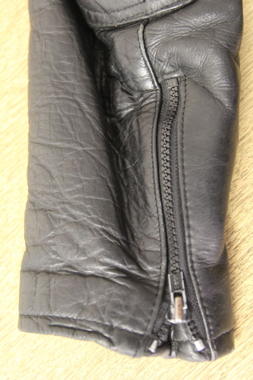 APACHE LEATHERS THINSULATE 3M THERMAL LINED CLASSIC BLACK BIKER JACKET 40-42 IN