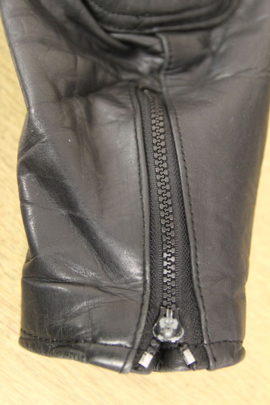 APACHE LEATHERS THINSULATE 3M THERMAL LINED CLASSIC BLACK BIKER JACKET 40-42 IN