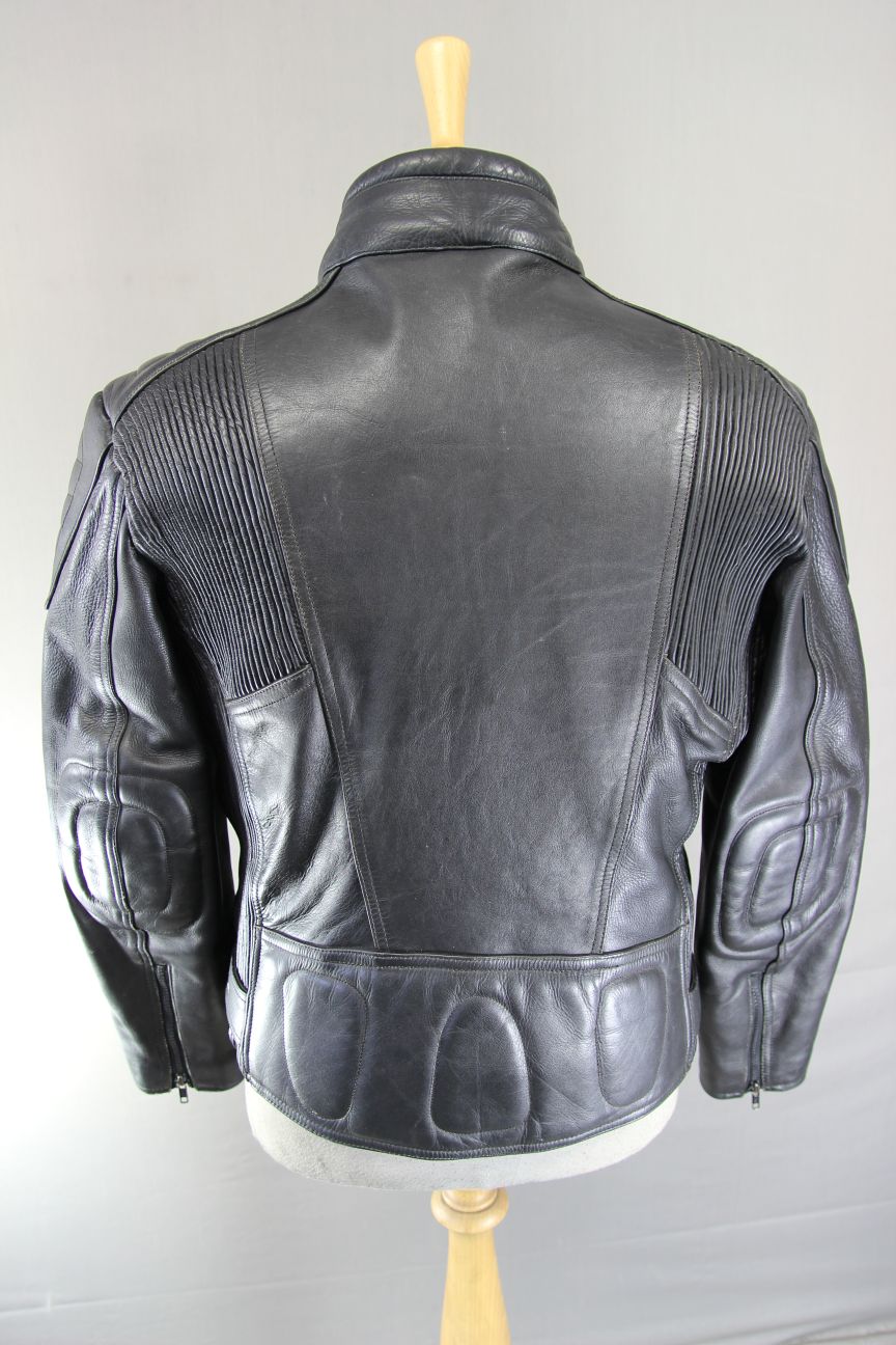 CLASSIC KETT BLACK LEATHER THINSULATE 3M THERMAL LINED BIKER JACKET 38-40 INCH