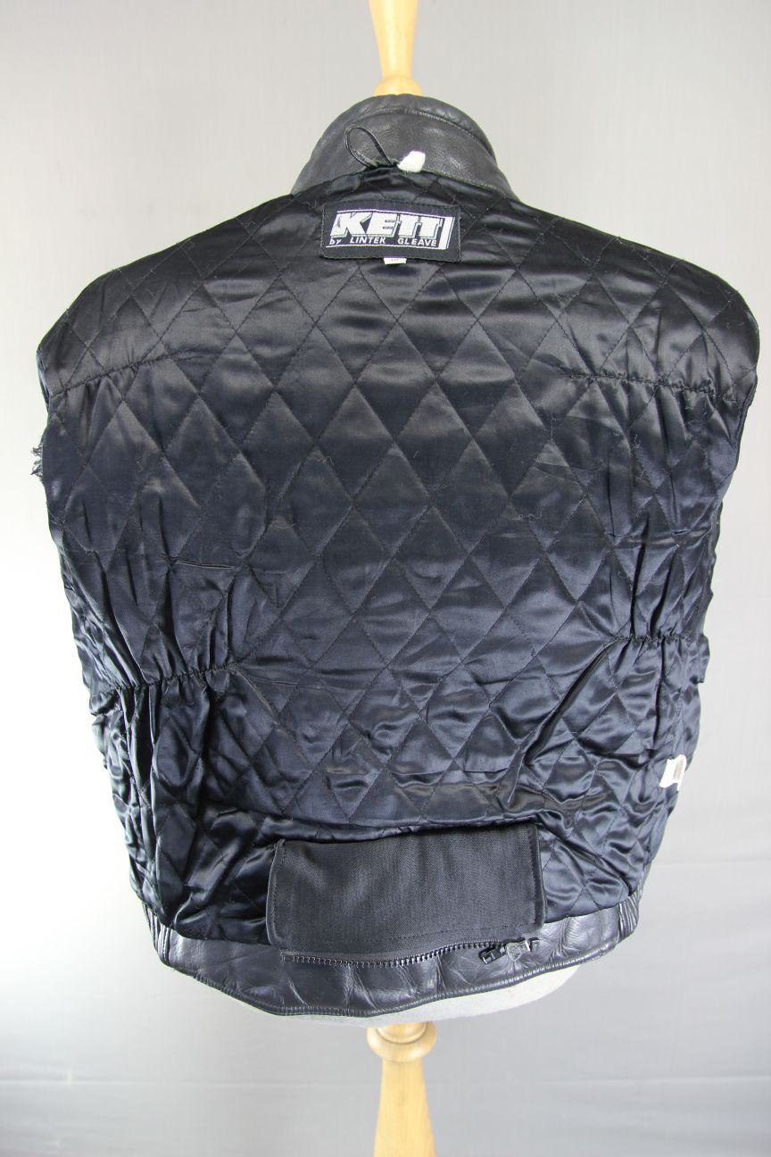 CLASSIC KETT BLACK LEATHER THINSULATE 3M THERMAL LINED BIKER JACKET 38-40 INCH