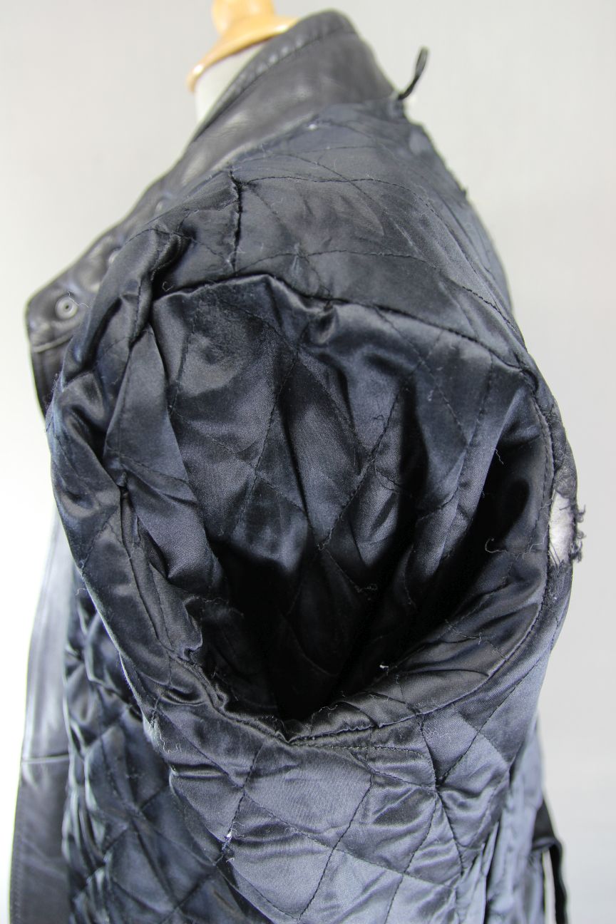 CLASSIC KETT BLACK LEATHER THINSULATE 3M THERMAL LINED BIKER JACKET 38-40 INCH