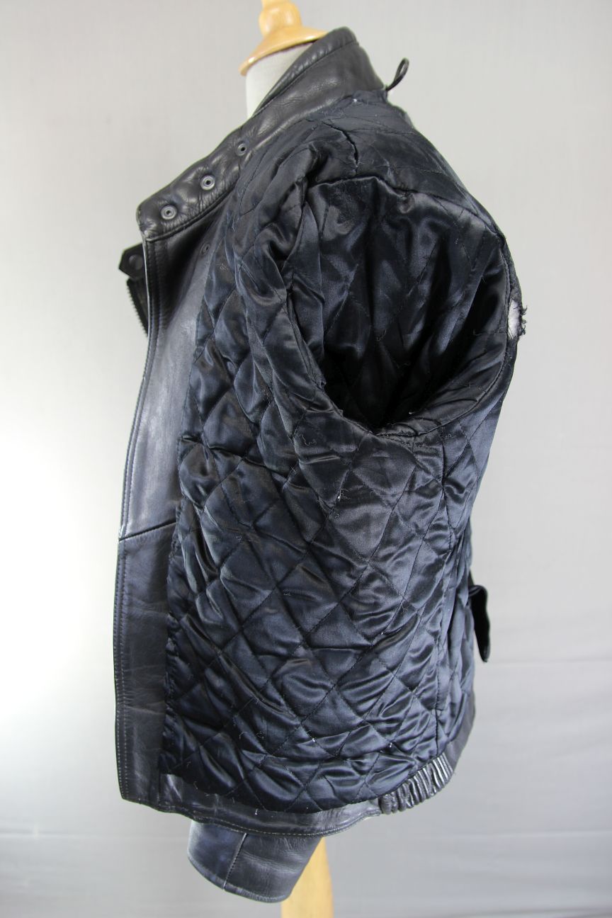 CLASSIC KETT BLACK LEATHER THINSULATE 3M THERMAL LINED BIKER JACKET 38-40 INCH