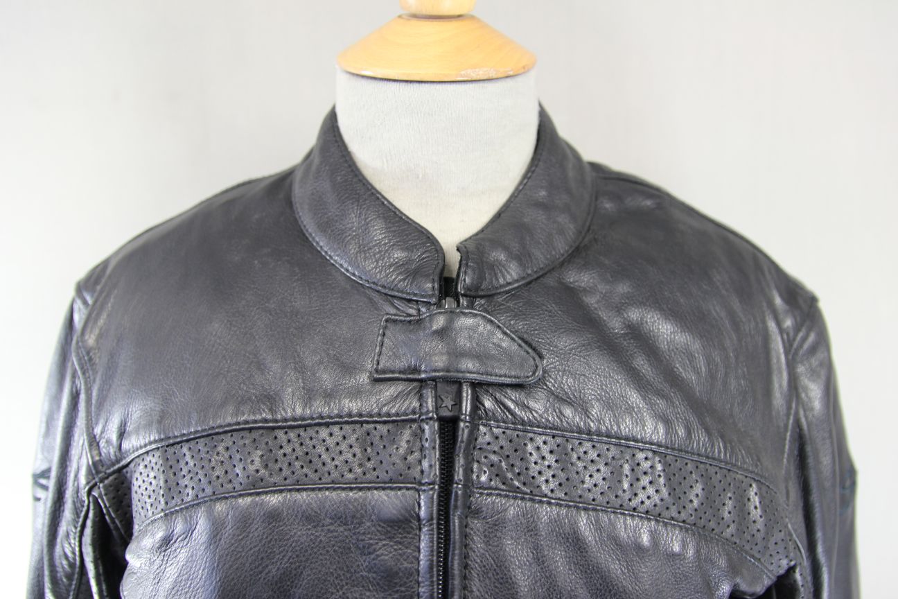 RST FEMME COLLECTION LEATHER BIKER JACKET + BACK PROTECTOR/THERMAL LINING: SZ 12