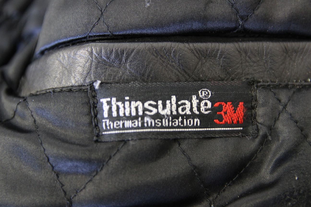 CLASSIC KETT BLACK LEATHER THINSULATE 3M THERMAL LINED BIKER JACKET 38-40 INCH