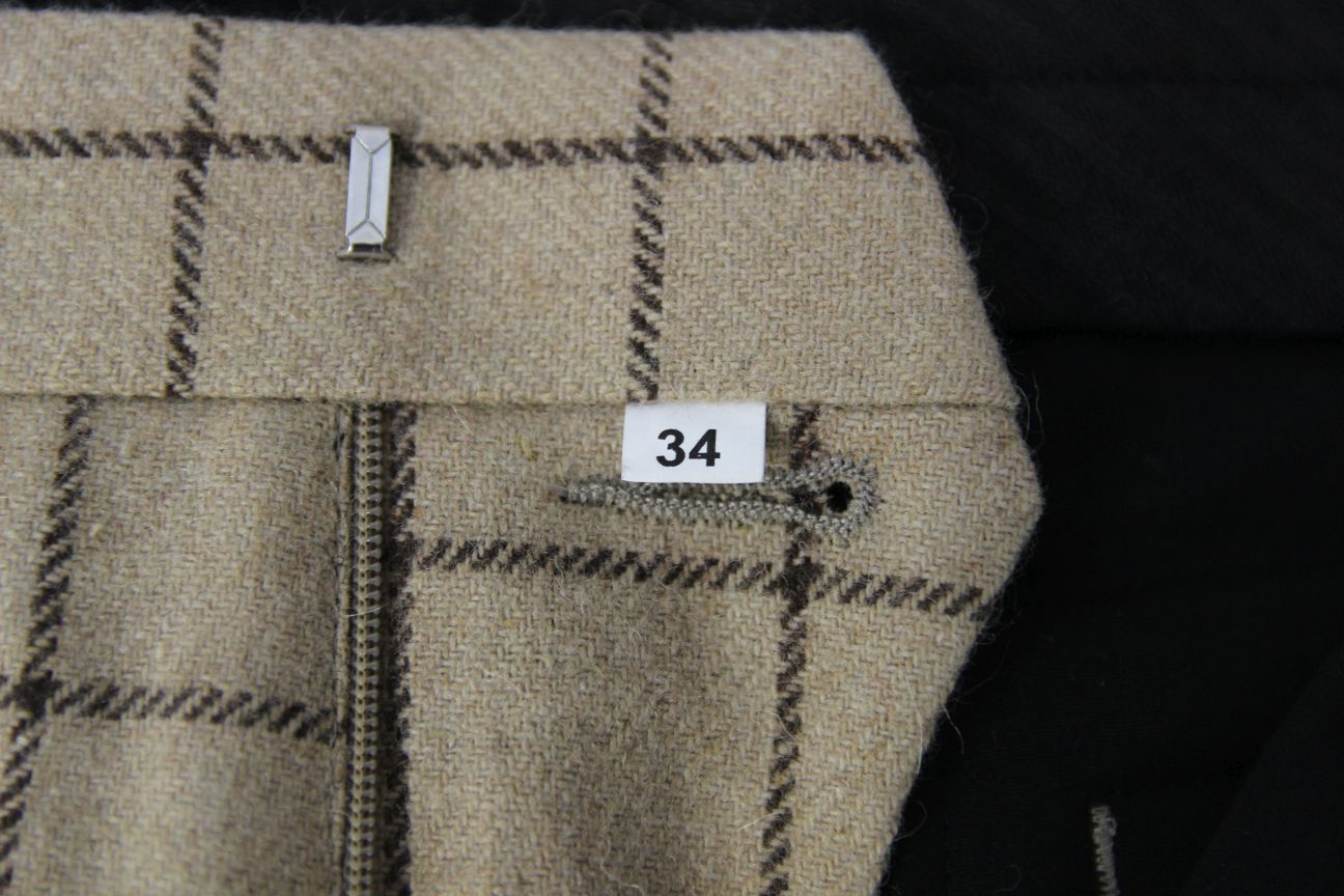 SWEAR & MASON BRAND NEW WITH TAG BEIGE CHECK SUIT: CHEST 38 INCH/WAIST 34 INCH