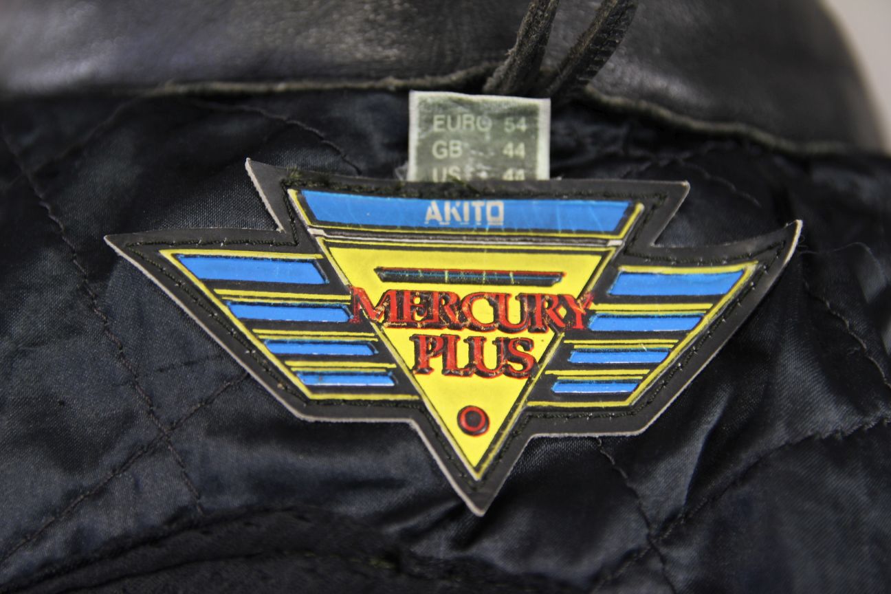 AKITO MERCURY PLUS CLASSIC BLACK LEATHER BIKER JACKET 40-42 INCHES