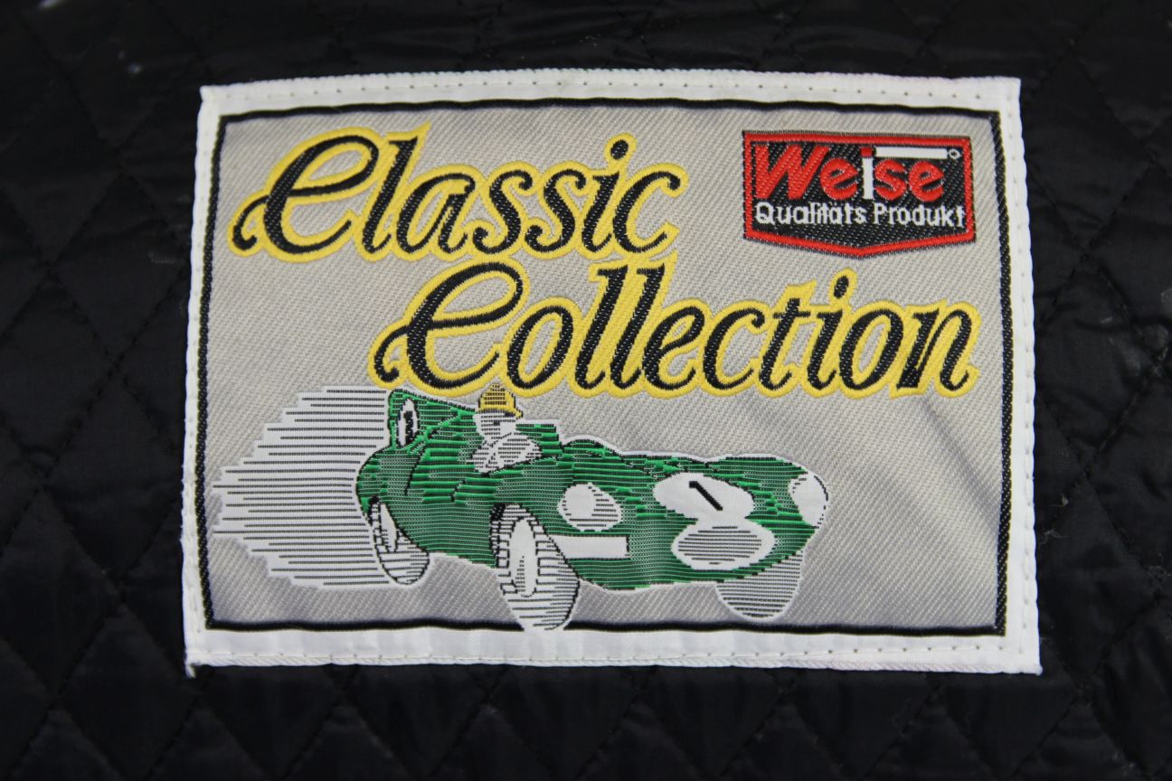 WEISE CLASSIC COLLECTION LADIES BLACK LEATHER BIKER JACKET: SIZE 12