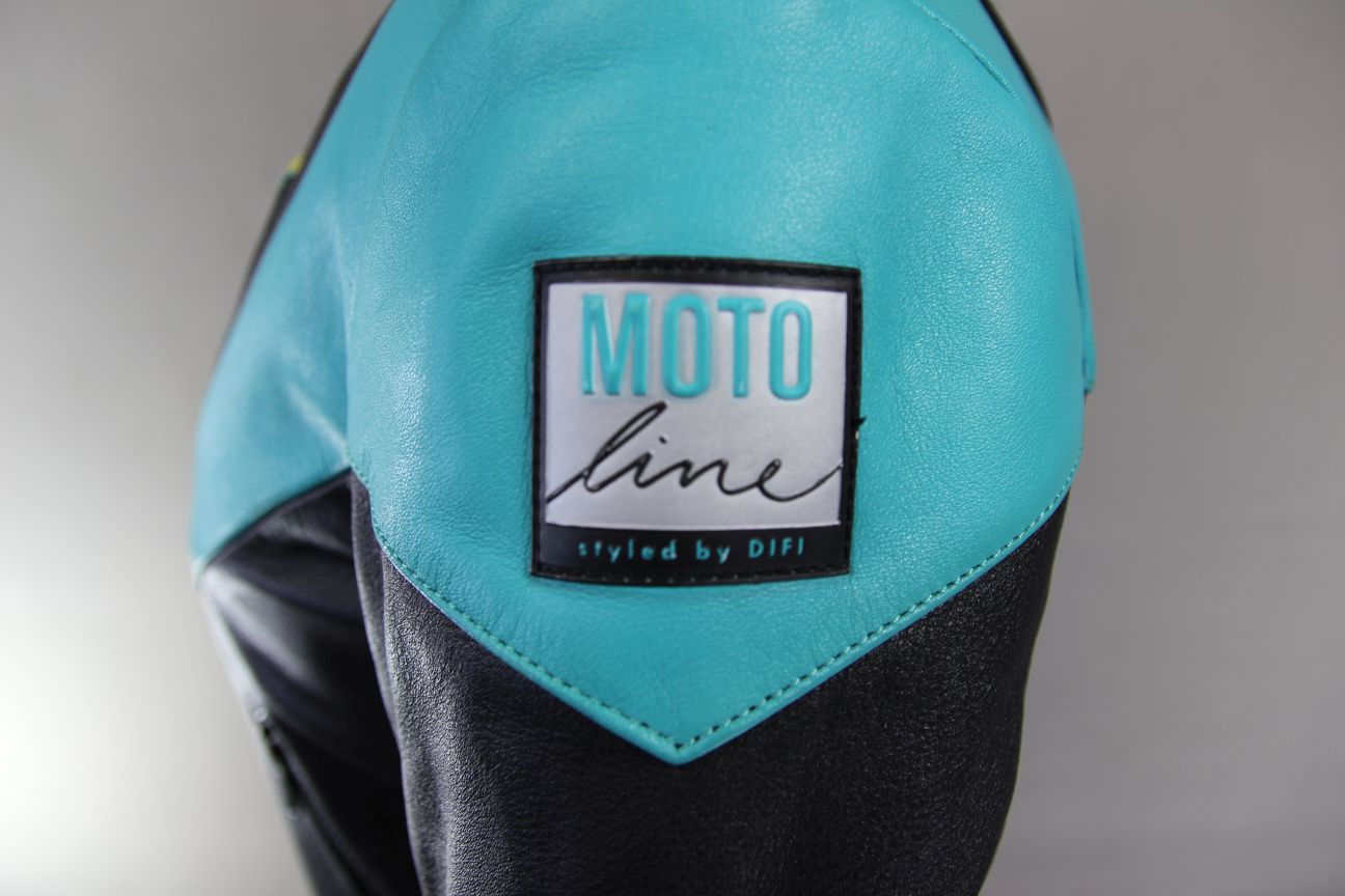 MOTO LINE DIFI BODYGUARD SOFTLINE LEATHER BIKER JACKET WITH PROTECTORS: SIZE 10