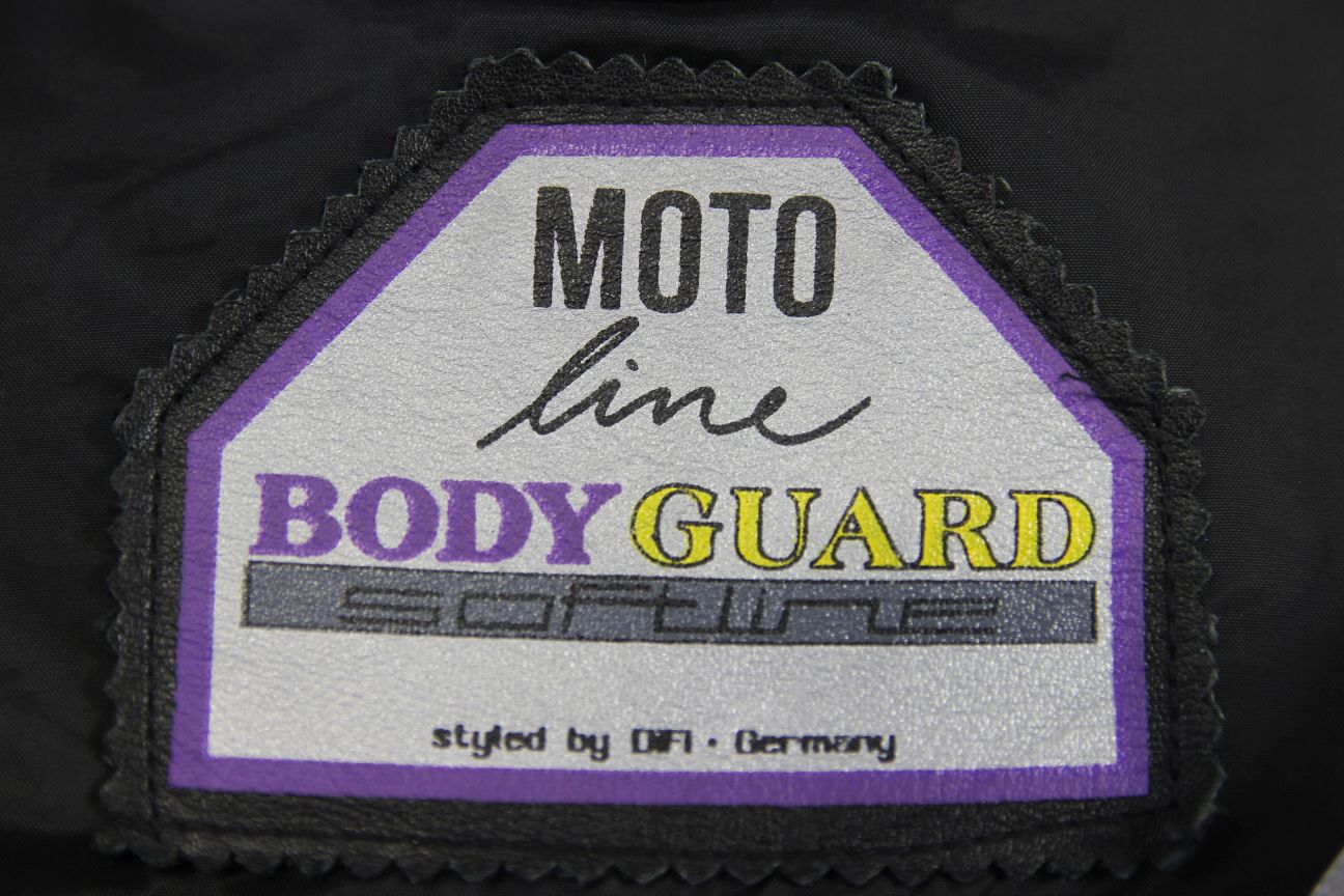 MOTO LINE DIFI BODYGUARD SOFTLINE LEATHER BIKER JACKET WITH PROTECTORS: SIZE 10