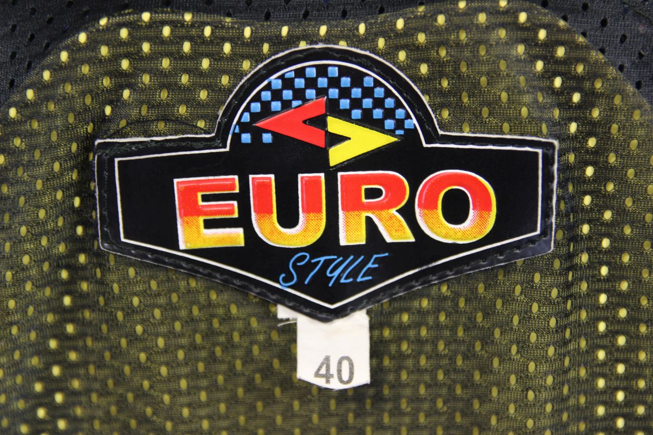 EURO STYLE LEATHER BIKER JACKET WITH BACK, SHOULDER & ELBOW CE ARMOUR 40 INCH