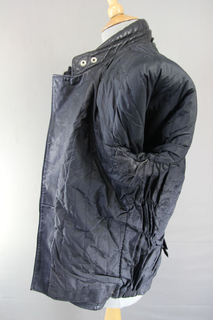VINTAGE FIELDSHEER CLASSIC BLACK LEATHER BIKER JACKET 36-38 INCH CHEST