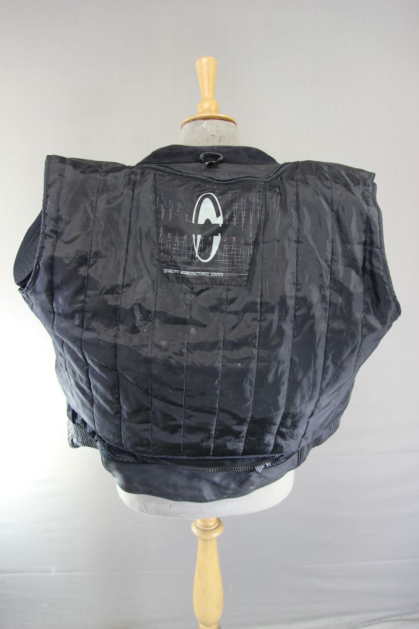 RICHA SAMOURAHI LEATHER BIKER JACKET WITH CE ARMOUR & THERMAL LINING 40 INCH