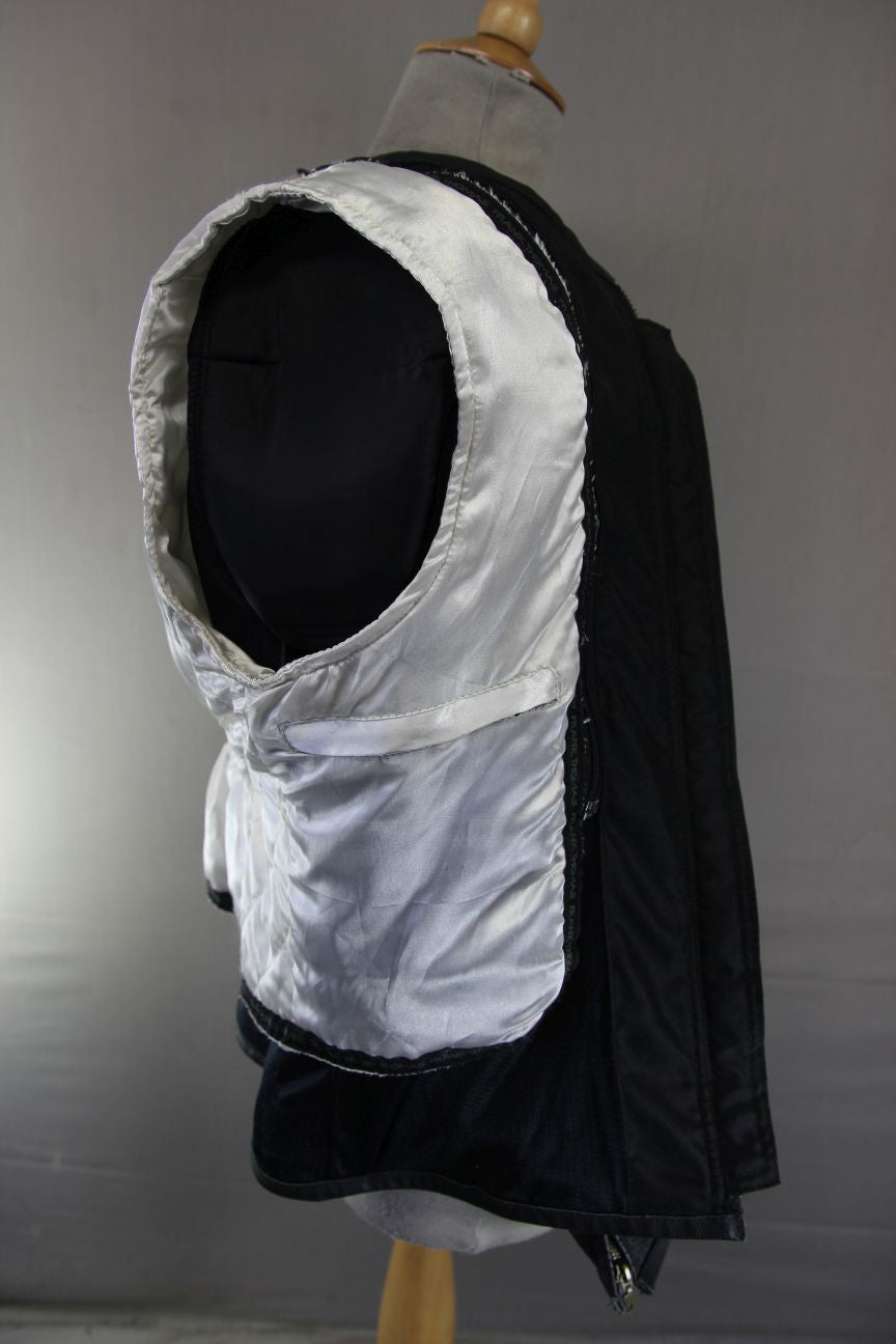 FRANK THOMAS LADY RIDER LEATHER BIKER JACKET + CE ARMOUR/THERMAL LINING: SIZE 10