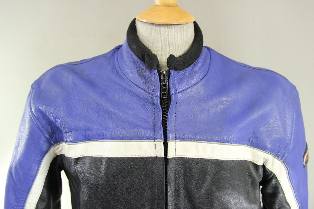 MIR PERFORMANCE LEATHER BIKER JACKET WITH CE ARMOUR & THERMAL LINING 42 INCH