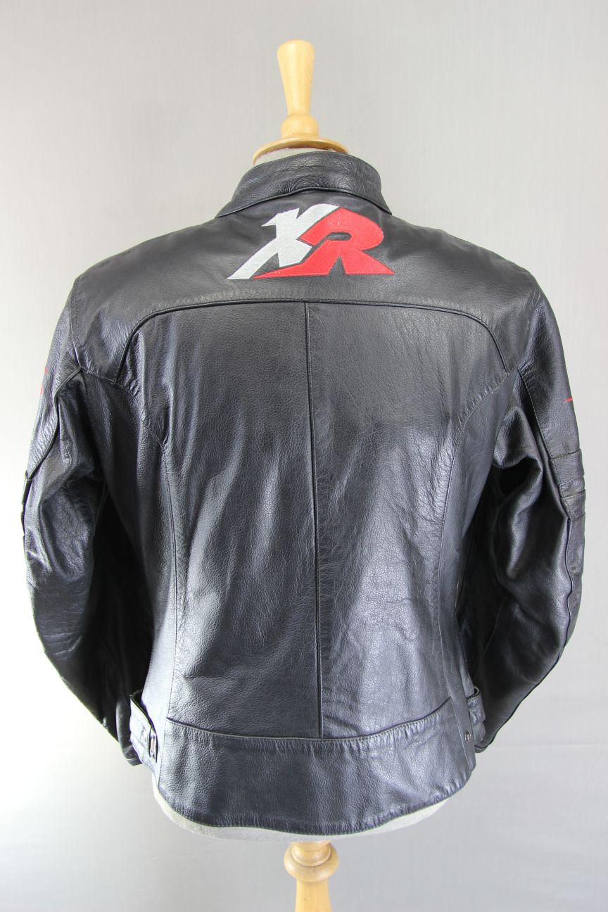 PROSPEED BLACK LEATHER BIKER JACKET WITH THERMAL LINING 40 INCH/XL