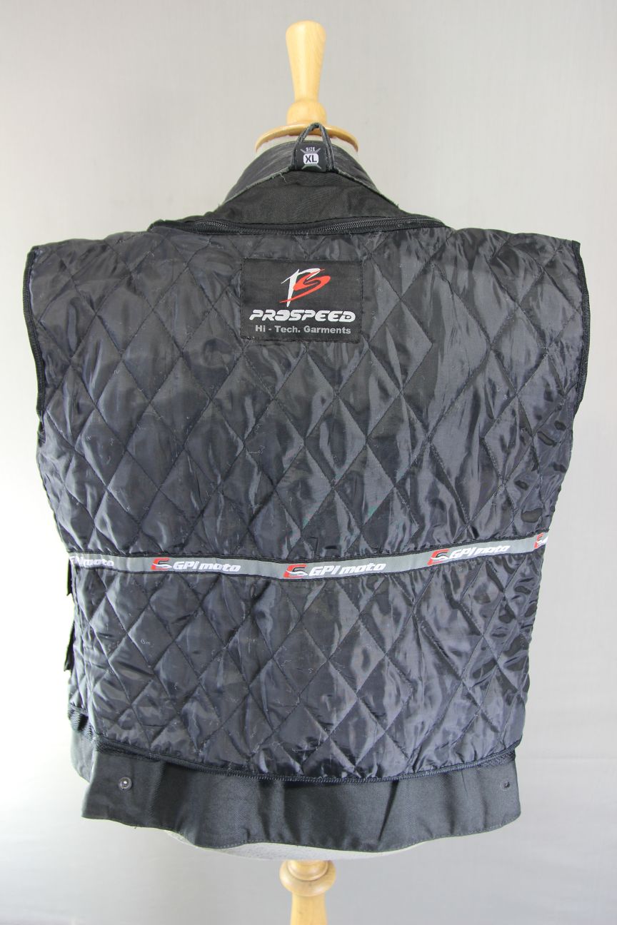 PROSPEED BLACK LEATHER BIKER JACKET WITH THERMAL LINING 40 INCH/XL
