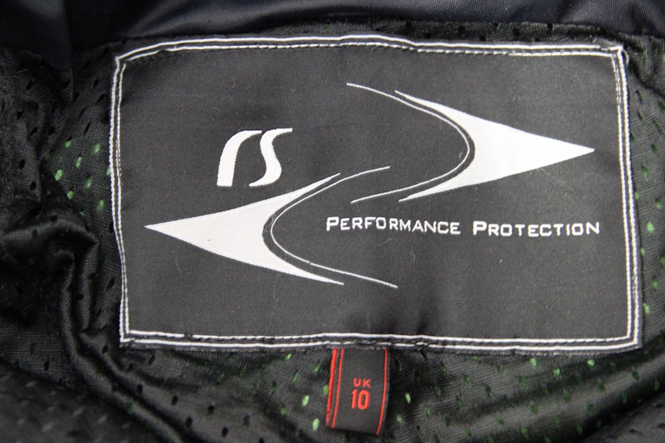 RS PERFORMANCE PROTECTION BLACK LEATHER BIKER TROUSERS SIZE 10 WAIST 28"/LEG 29"