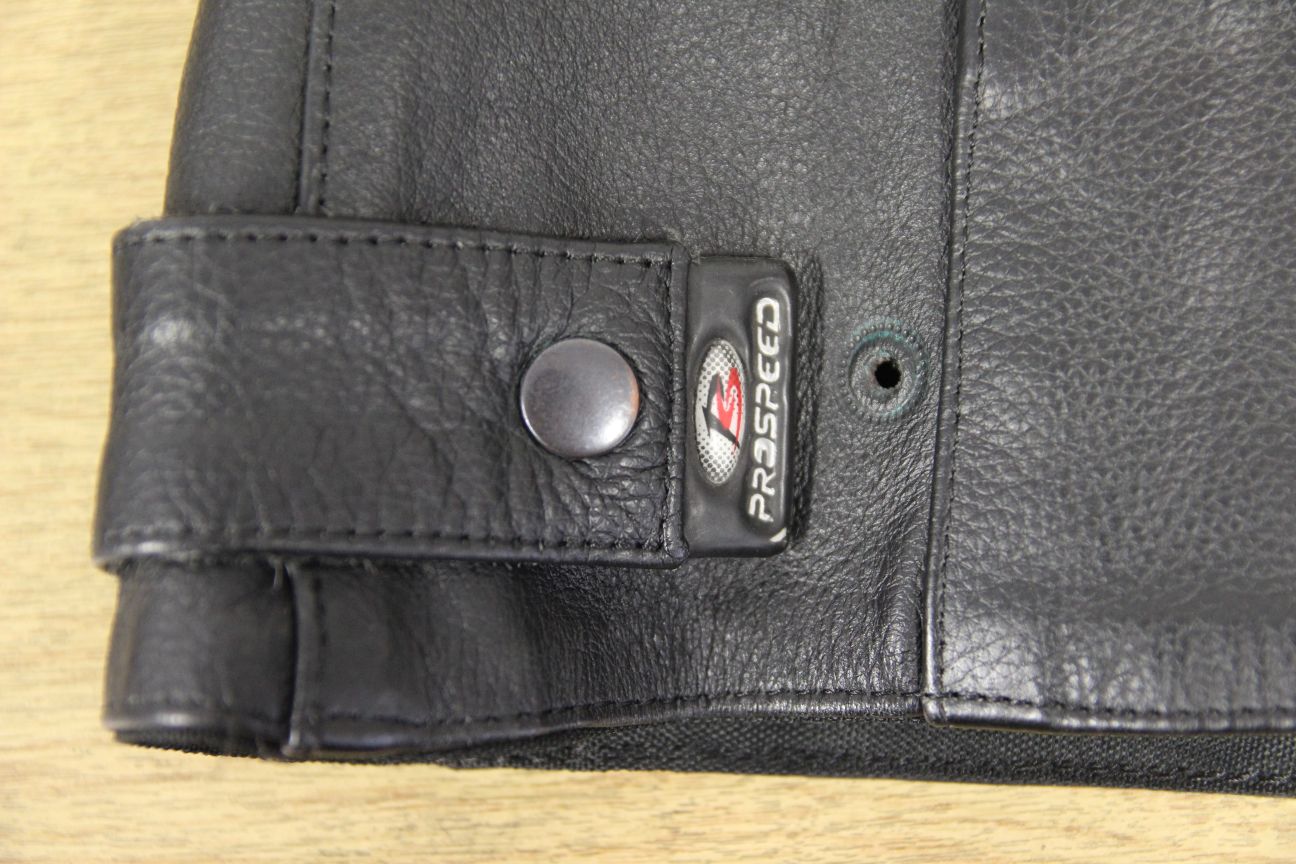PROSPEED BLACK LEATHER BIKER JACKET WITH THERMAL LINING 40 INCH/XL
