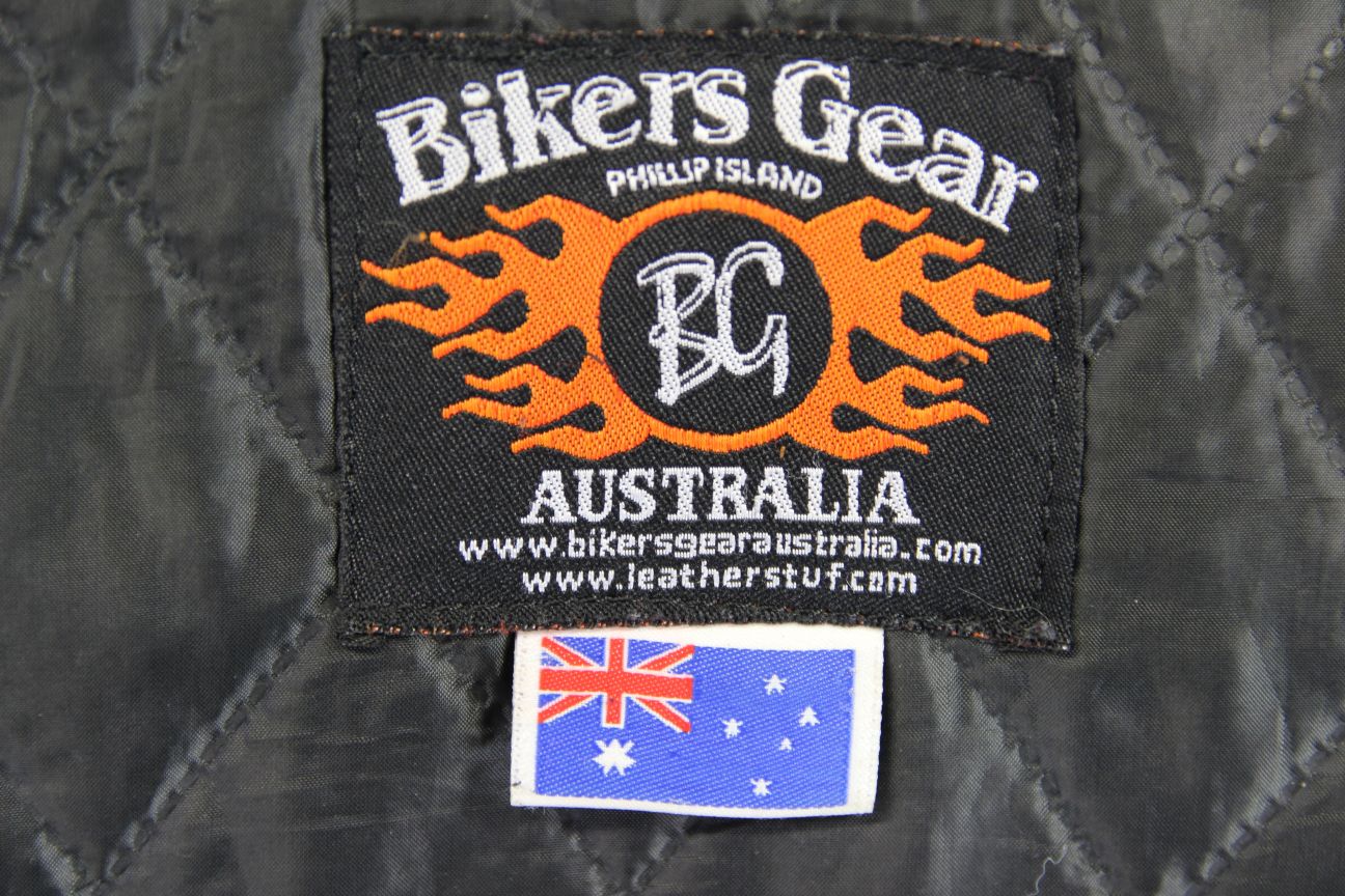 SUPERB BIKERS GEAR BLACK LEATHER JACKET WITH CE ARMOUR & THERMAL LINING: SIZE 20