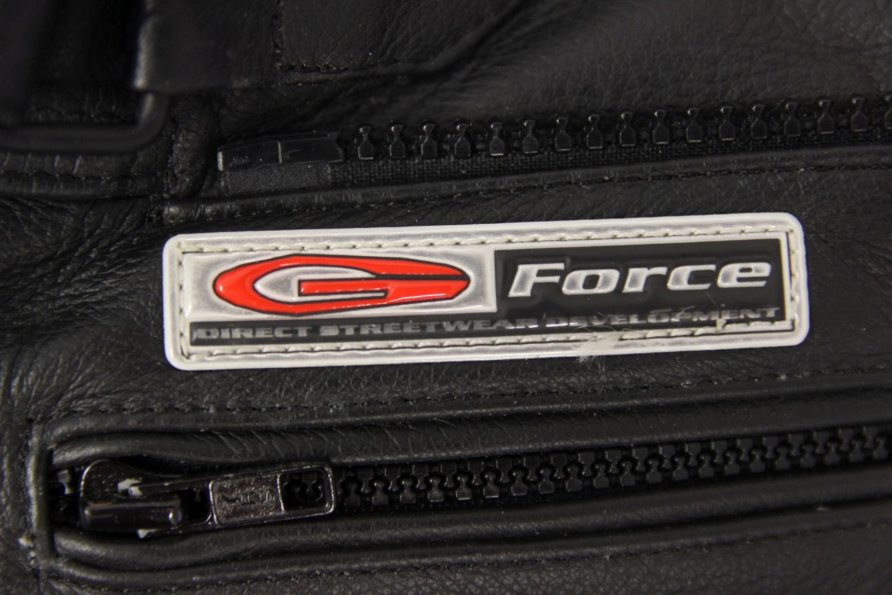 AKITO G-FORCE BLACK LEATHER BIKER TROUSERS: SIZE 10 WAIST 28 IN/INSIDE LEG 28 IN