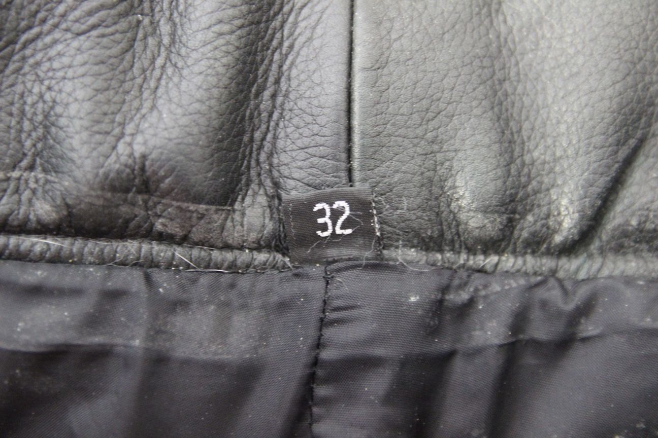 BIKO CLASSIC BLACK LEATHER BIKER TROUSERS WAIST 32 INCHES/INSIDE LEG 30.5 INCHES