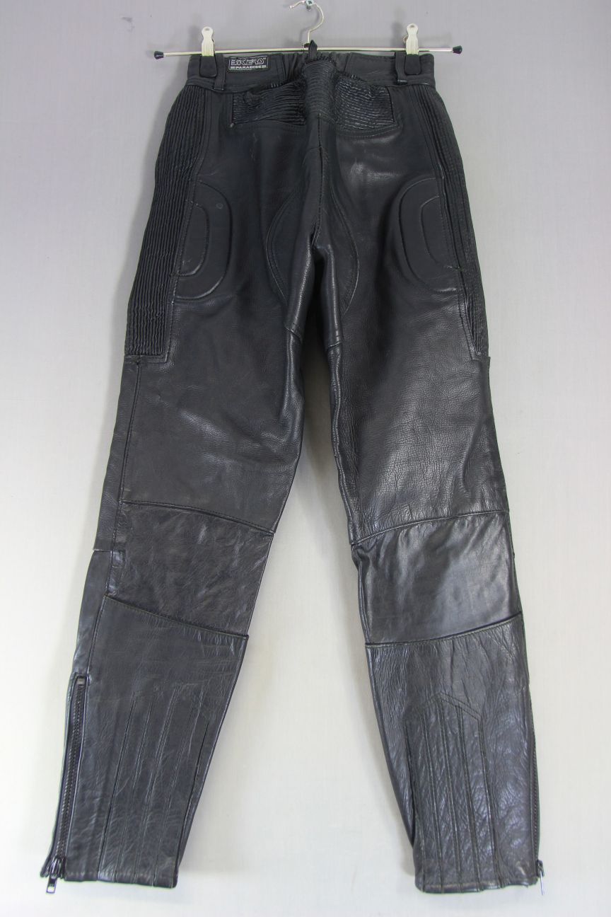 BIKERS PARADISE COWHIDE 'WARRIOR JEAN' CE BIKER TROUSERS SIZE10 WAIST 26/LEG 30"