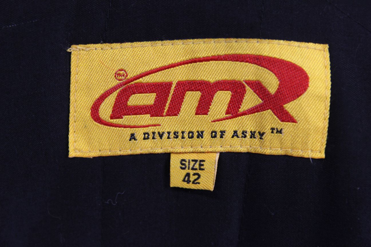 ASHY AMX PRIME HIDE LEATHER BIKER JACKET+BACK/SHOULDER/ELBOW PROTECTORS 34-36"