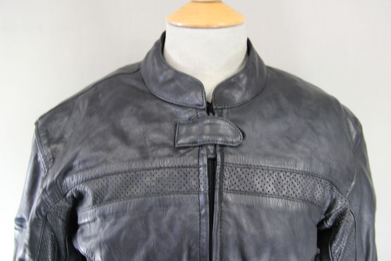 RST FEMME COLLECTION BLACK LEATHER BIKER JACKET + CE ARMOUR/THERMAL LINING SZ 14