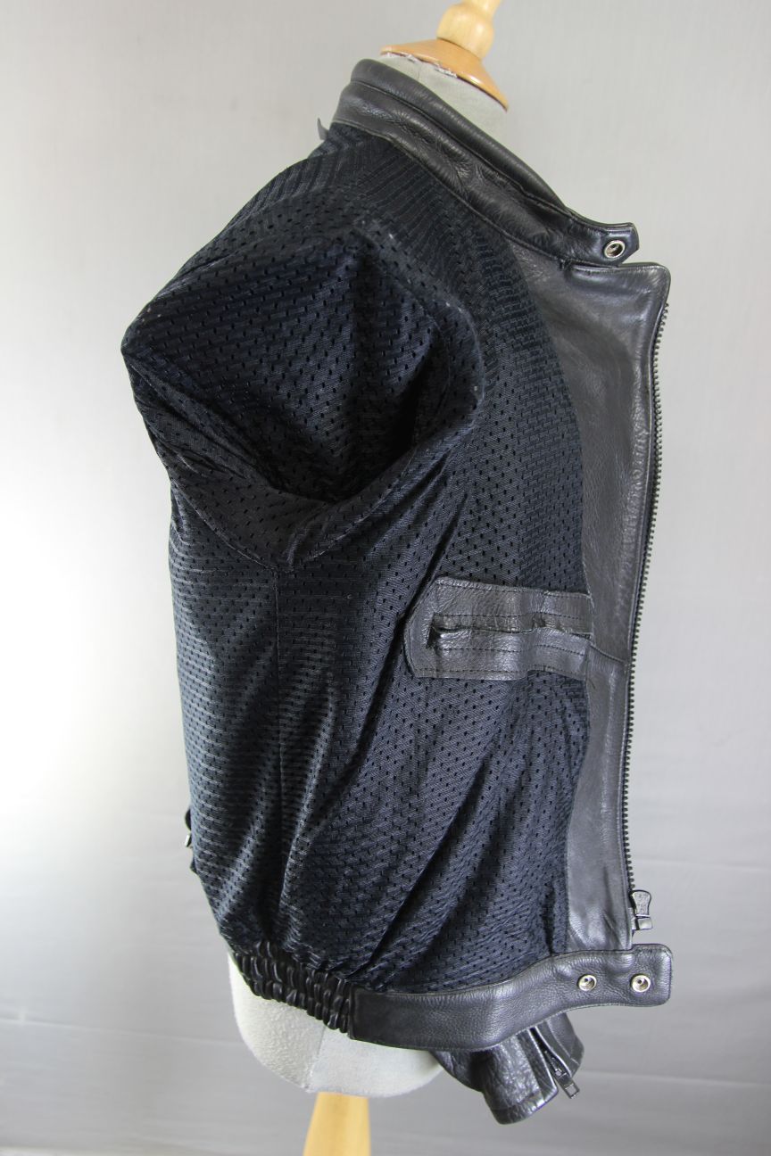 CLASSIC SWIFT LEATHERS BLACK BIKER JACKET 38 INCH