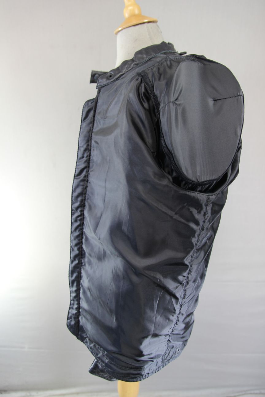 COURSE 'BOOMER' BLACK BUFFALO LEATHER BIKER JACKET WITH CE ARMOUR 42 INCH/LARGE