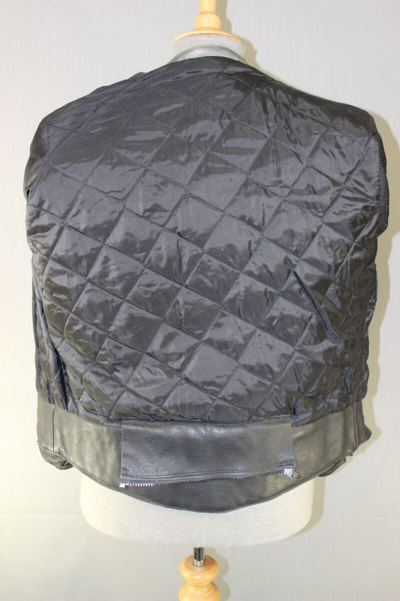 CLASSIC BLACK, SILVER, PURPLE AND GREEN LEATHER RETRO STYLE BIKER JACKET 38 INCH