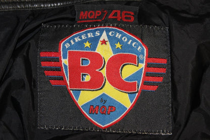 MQP BIKER'S CHOICE LEATHER BIKER TROUSERS + KNEE ARMOUR:WAIST 30"/INSIDE LEG 30"