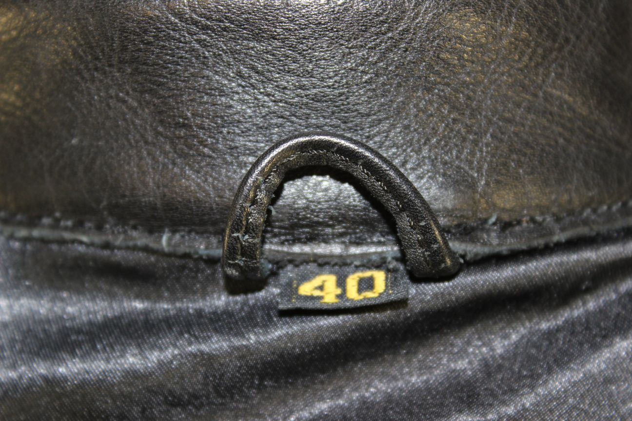 AMAZING SPORTEX MAXX BLACK LEATHER BIKER JACKET 40 INCH