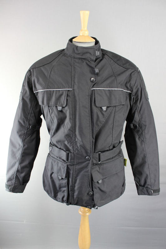 B-SQUARE TEXTILE BIKER JACKET + BACK/SHOULDER/ELBOW CE ARMOUR/THERMAL LINING 40"