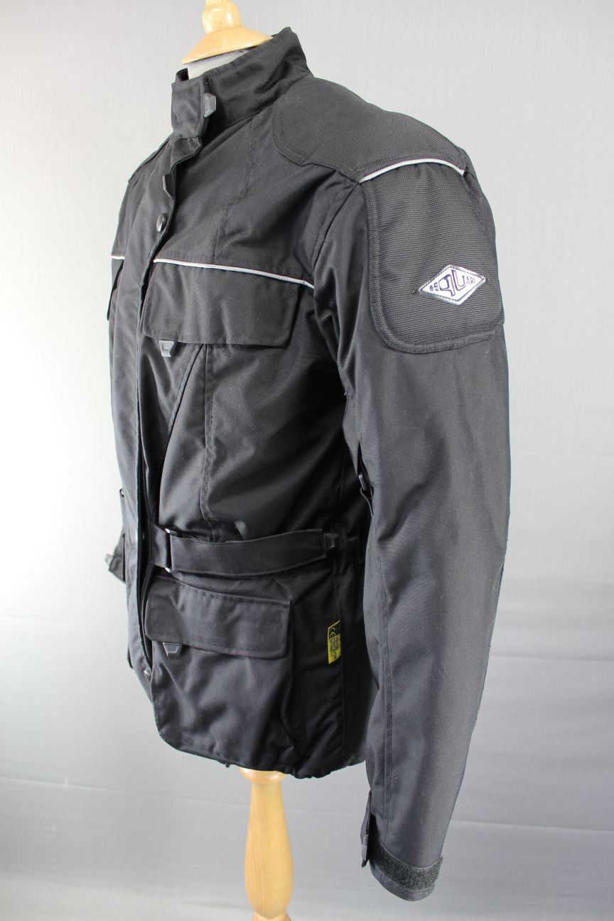 B-SQUARE TEXTILE BIKER JACKET + BACK/SHOULDER/ELBOW CE ARMOUR/THERMAL LINING 40"