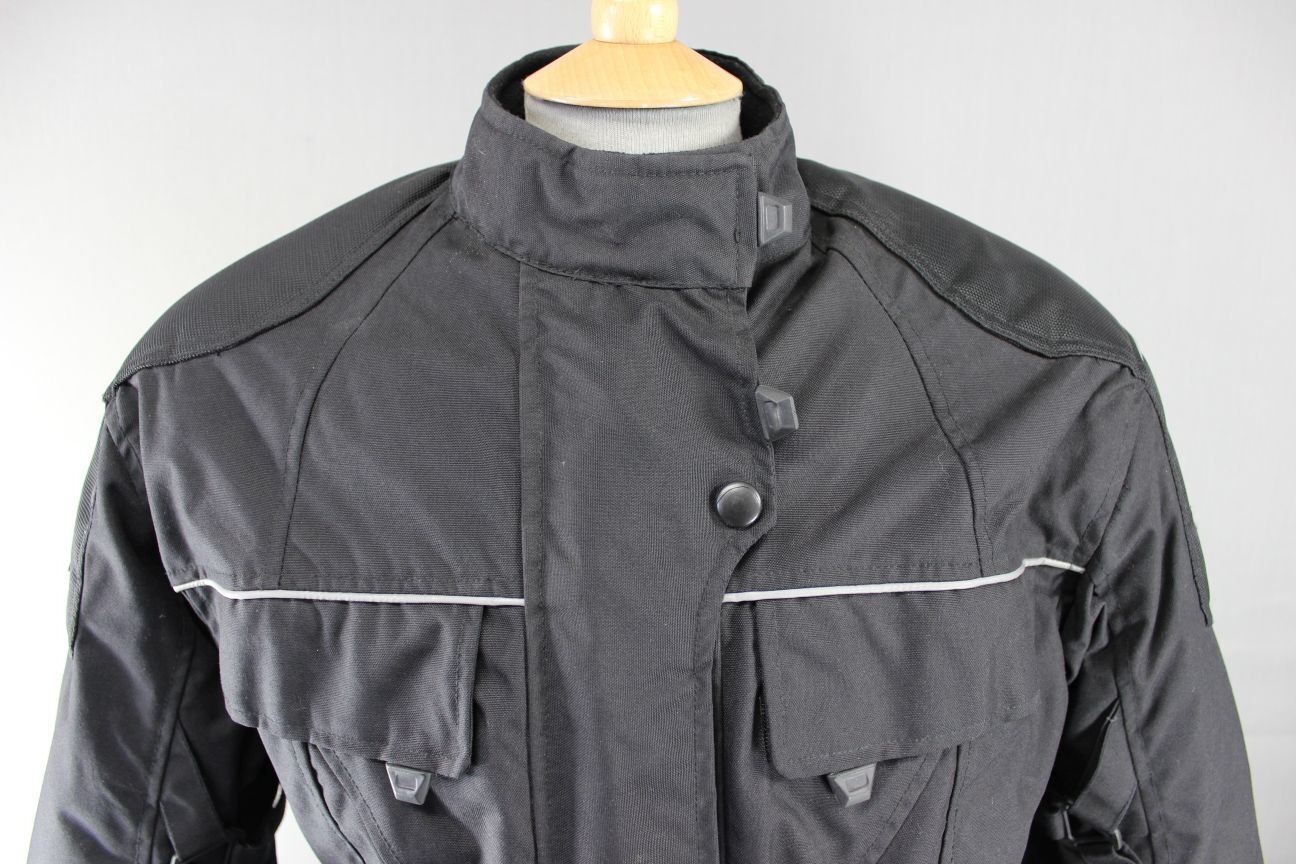B-SQUARE TEXTILE BIKER JACKET + BACK/SHOULDER/ELBOW CE ARMOUR/THERMAL LINING 40"