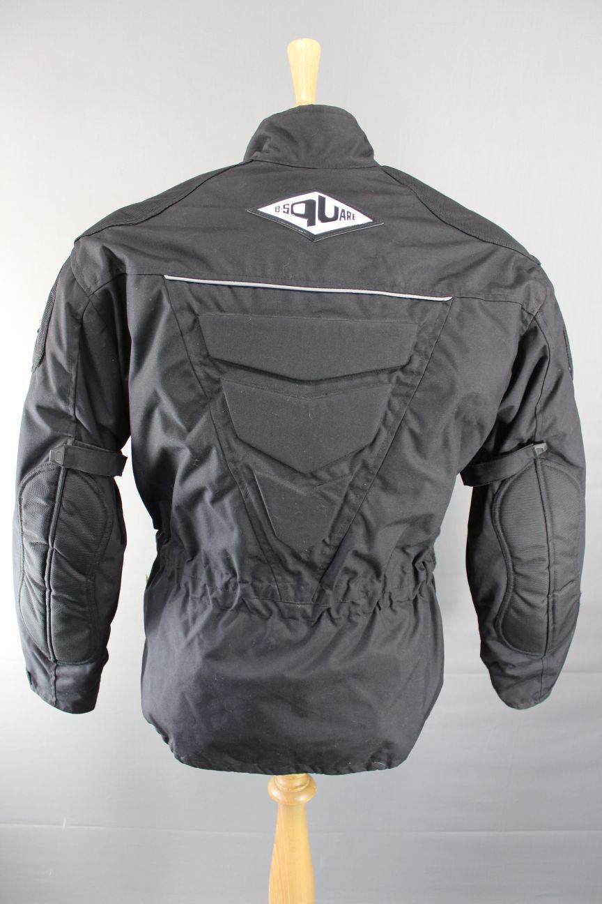 B-SQUARE TEXTILE BIKER JACKET + BACK/SHOULDER/ELBOW CE ARMOUR/THERMAL LINING 40"