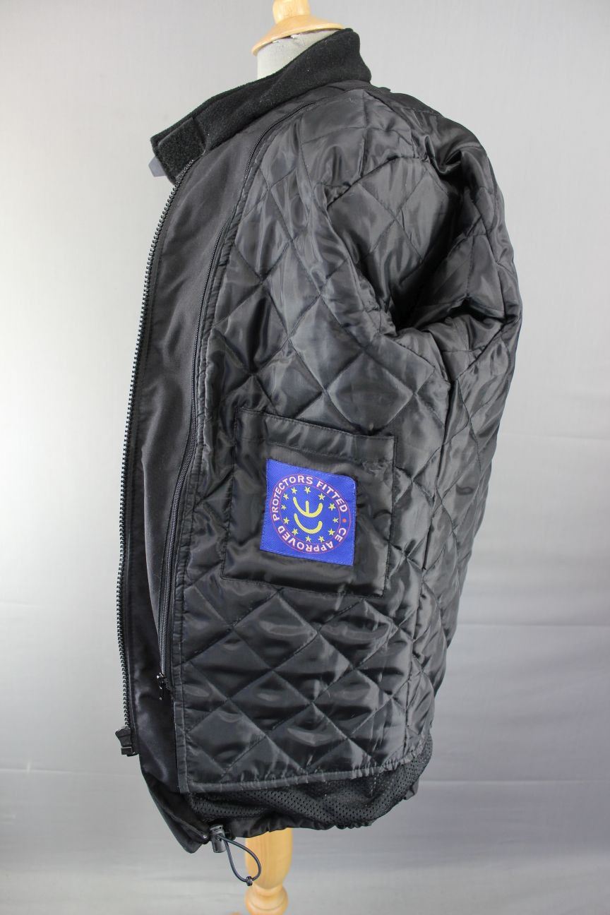 B-SQUARE TEXTILE BIKER JACKET + BACK/SHOULDER/ELBOW CE ARMOUR/THERMAL LINING 40"