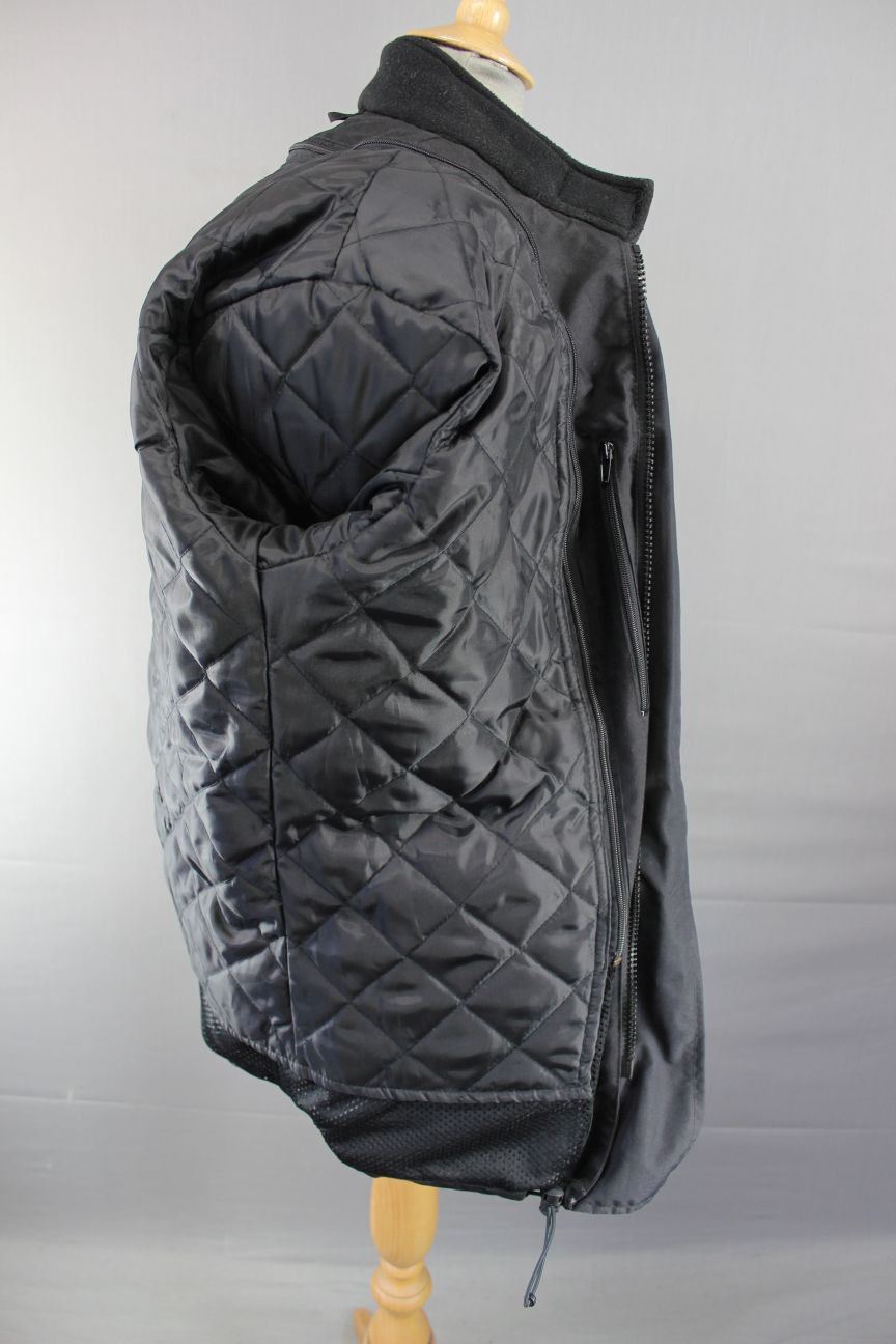 B-SQUARE TEXTILE BIKER JACKET + BACK/SHOULDER/ELBOW CE ARMOUR/THERMAL LINING 40"