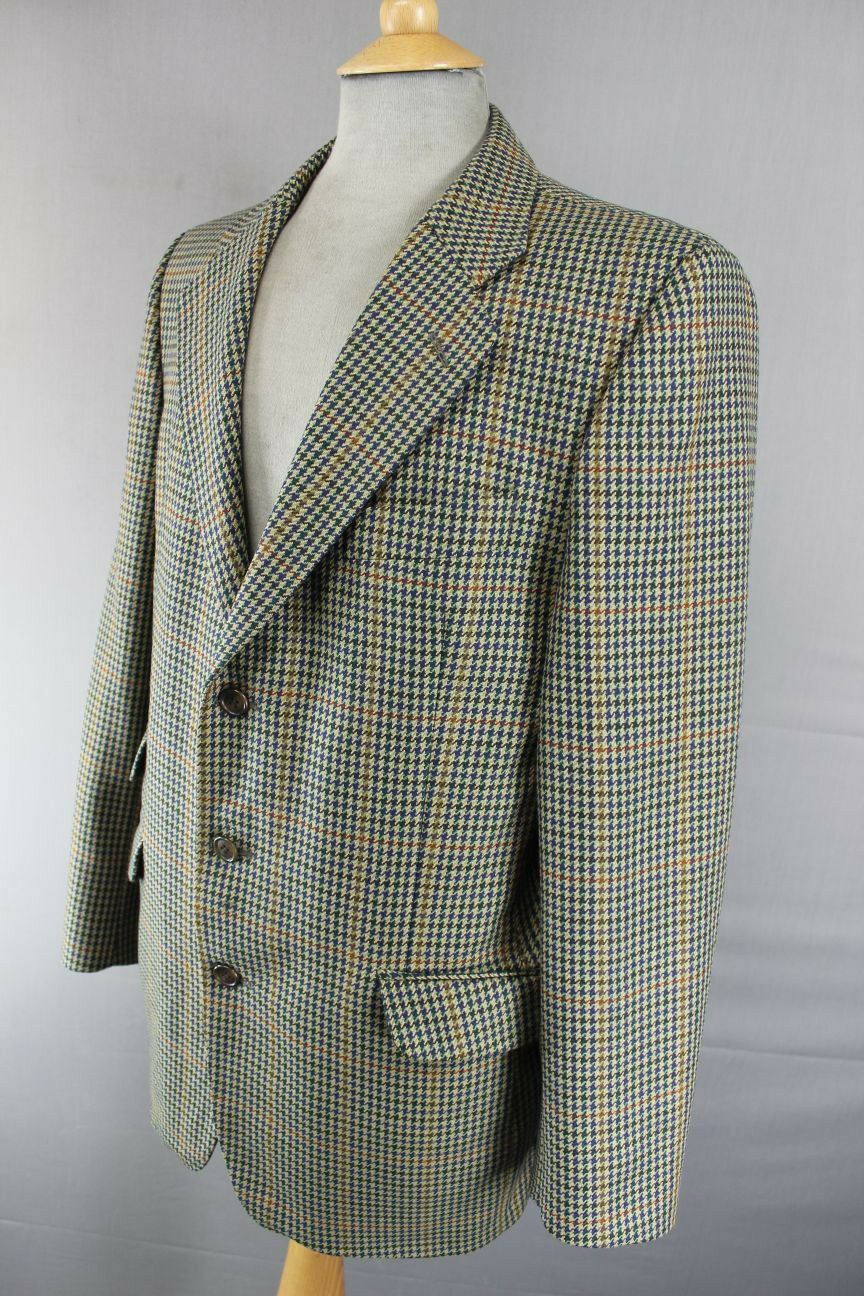 BRITISH MADE 3 POCKET GREEN BROOK TAVERNER PURE WOOL SAXONY SUPREME JACKET 42 IN