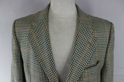 BRITISH MADE 3 POCKET GREEN BROOK TAVERNER PURE WOOL SAXONY SUPREME JACKET 42 IN