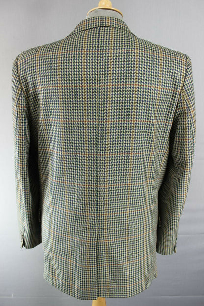 BRITISH MADE 3 POCKET GREEN BROOK TAVERNER PURE WOOL SAXONY SUPREME JACKET 42 IN