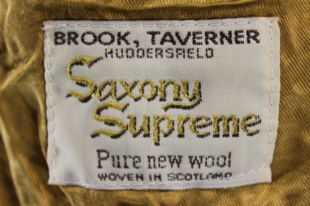 BRITISH MADE 3 POCKET GREEN BROOK TAVERNER PURE WOOL SAXONY SUPREME JACKET 42 IN