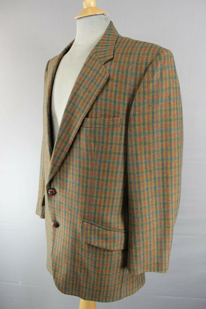 SUPERB JOHN G.HARDY PURE WOOL TWEED JACKET 42 IN (LONG)
