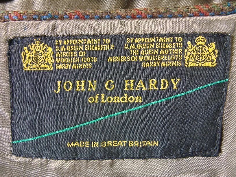 SUPERB JOHN G.HARDY PURE WOOL TWEED JACKET 42 IN (LONG)