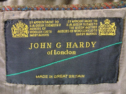 SUPERB JOHN G.HARDY PURE WOOL TWEED JACKET 42 IN (LONG)