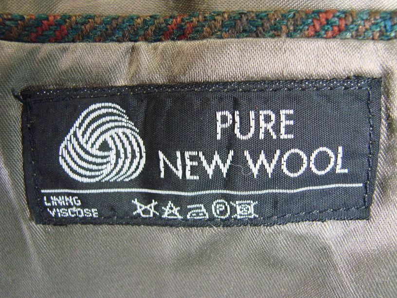 SUPERB JOHN G.HARDY PURE WOOL TWEED JACKET 42 IN (LONG)