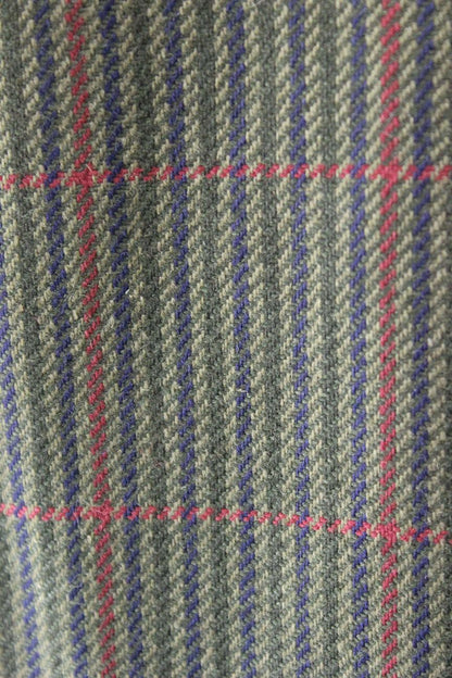 SUPERB DARK GREEN CHECKED DAKS PURE WOOL JACKET 44 INCH