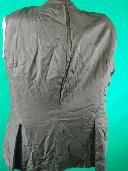SUPERB DARK GREEN CHECKED DAKS PURE WOOL JACKET 44 INCH